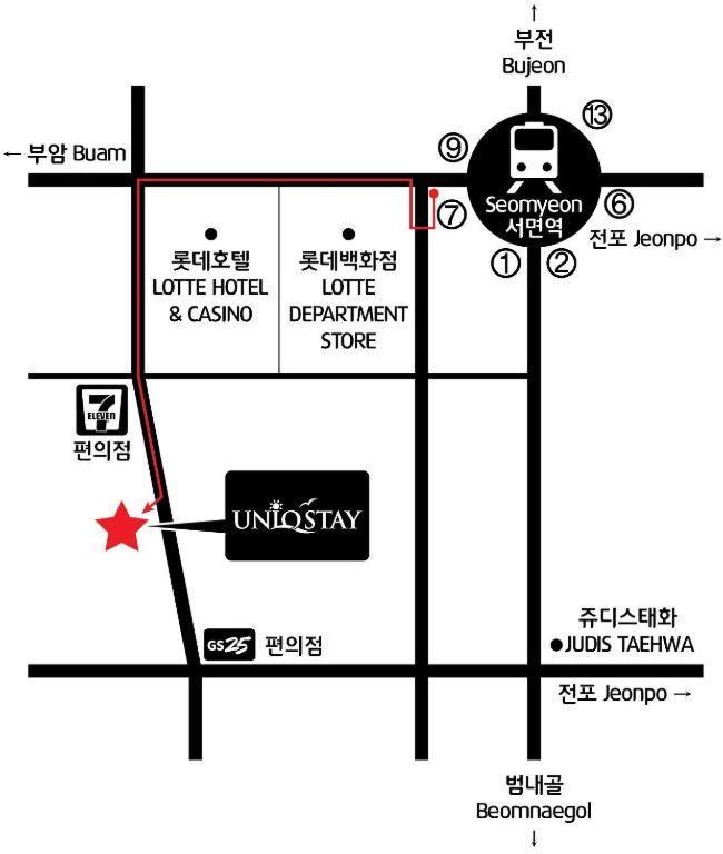 Uniqstay Busan Exterior foto