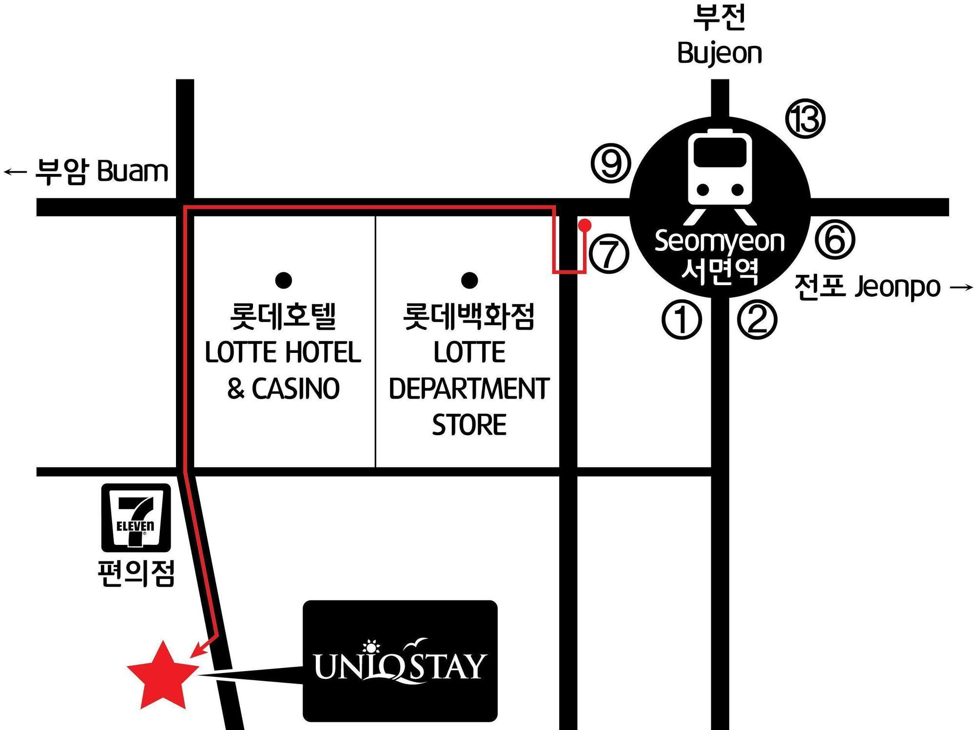 Uniqstay Busan Exterior foto